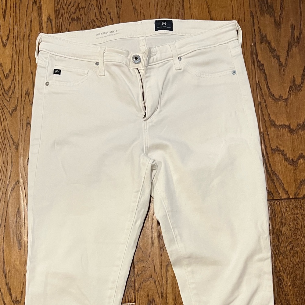 AG white jeans size 28